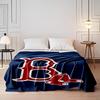 Red Sox Logo on Navy Background print blanket soft and cozy perfect for the living room bed sofa or a nap,gift