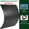 Outdoor 18V Solar Panel Kit High Efficiency Monocrystalline Solar Power 300W 600W Flexible Solar Panels 12V 24V Battery Charger