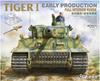 TAKOM Scale German Tiger I Early Model with Full Battle of Kursk Plastic Model Kit 1/48 Interior, TKOUSNO-006