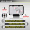 2 Pin Motorcycle LED Flasher Relay Adjustable Frequency Flashing Motorbike Turn Signal Blinker Indicator 12V Flasher Relays