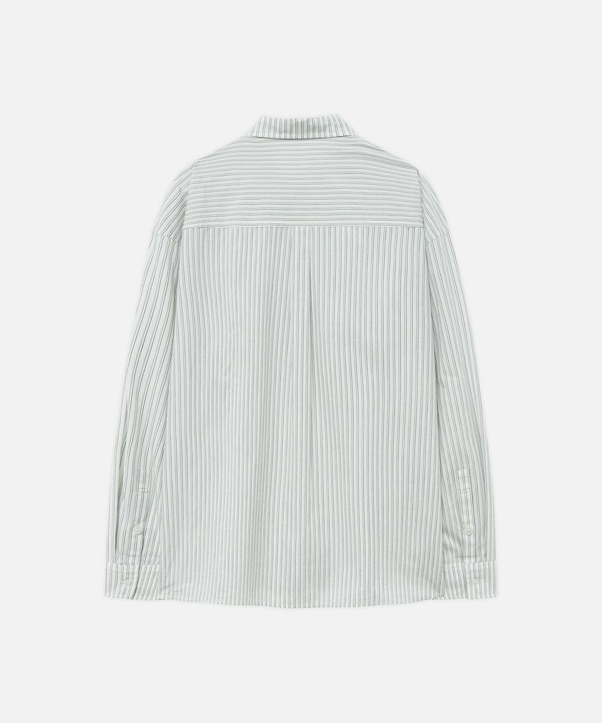 DRAW FIT Hazy Minimalist Stripe Shirt [White]