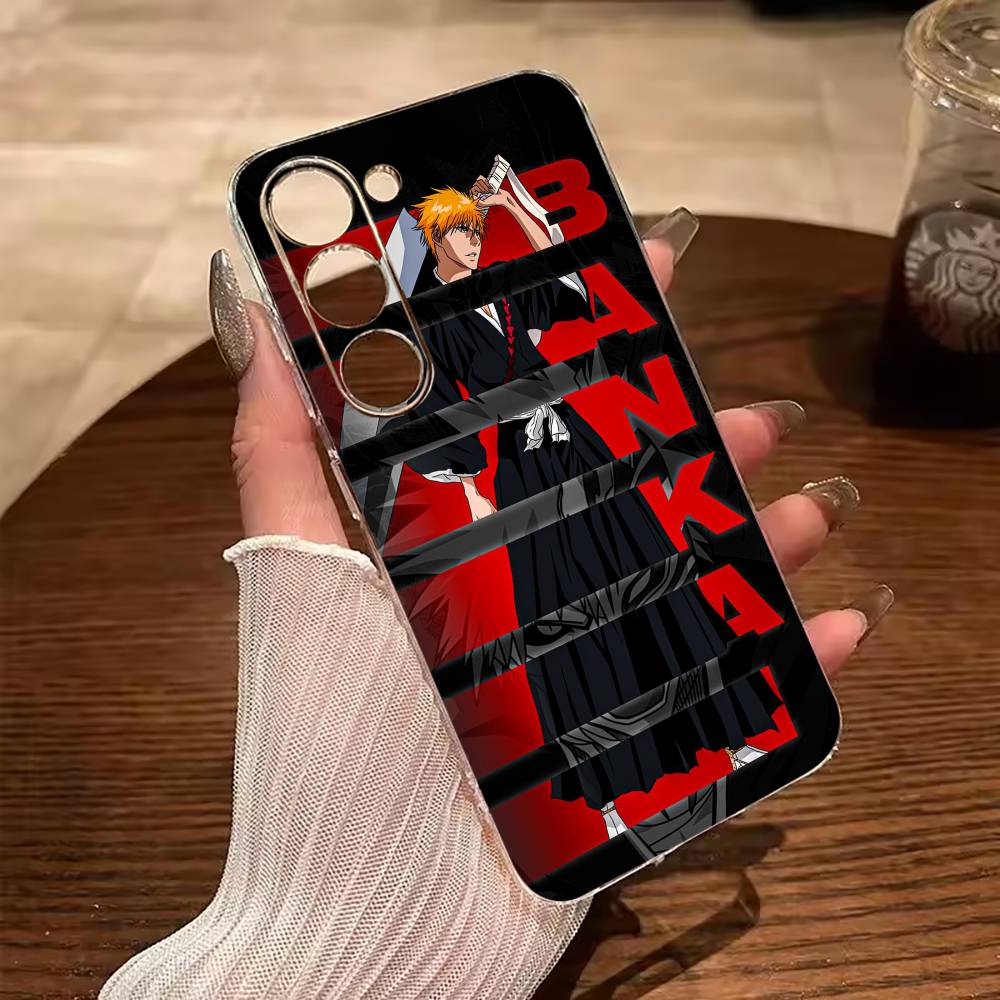 B-Bleach- аниме Ичиго Куросаки Чехол для телефона для Samsung Galaxy A71,A70,A52,A51,A40,A30 Прозрачный чехол
