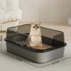 Extra Large Cat Litter Box Pet Sandbox Splashproof Cat Tray Cat Toilet Cleaning Basin Supplies Pet Toilet Kitten Tray Bedpan
