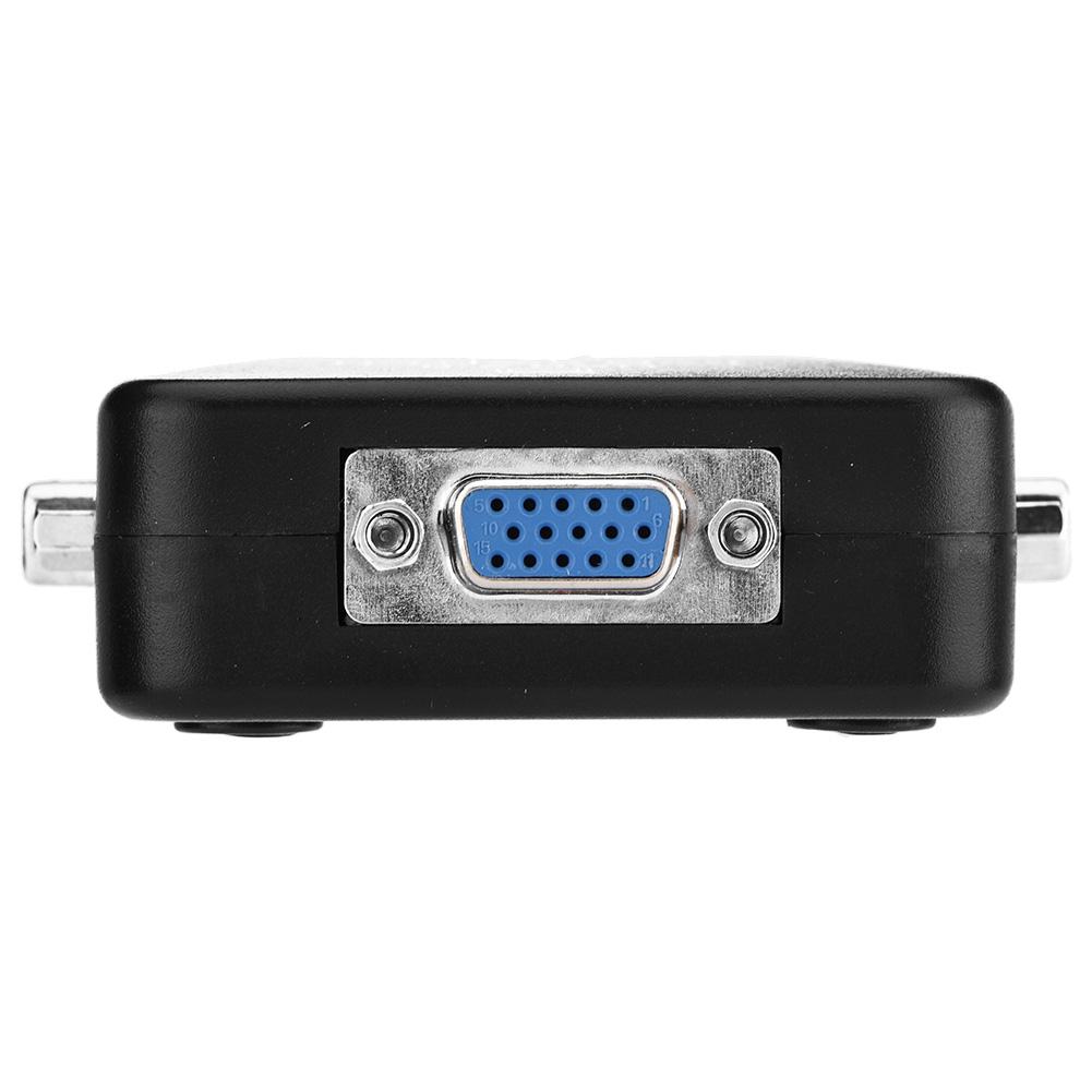 USB 2.0 KVM Switcher 2 4 Port VGA Manual Switch Box Video Sharing Adapter (4 Ports)