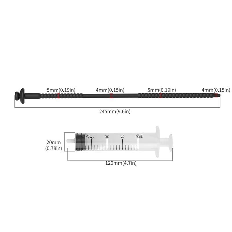 3 размера силиконовый уретральный зонд, вставка в пенис, стимуляция, дилататор, катетер целомудрия, полый пенис-плаг со стопором, секс-игрушка для мужчин