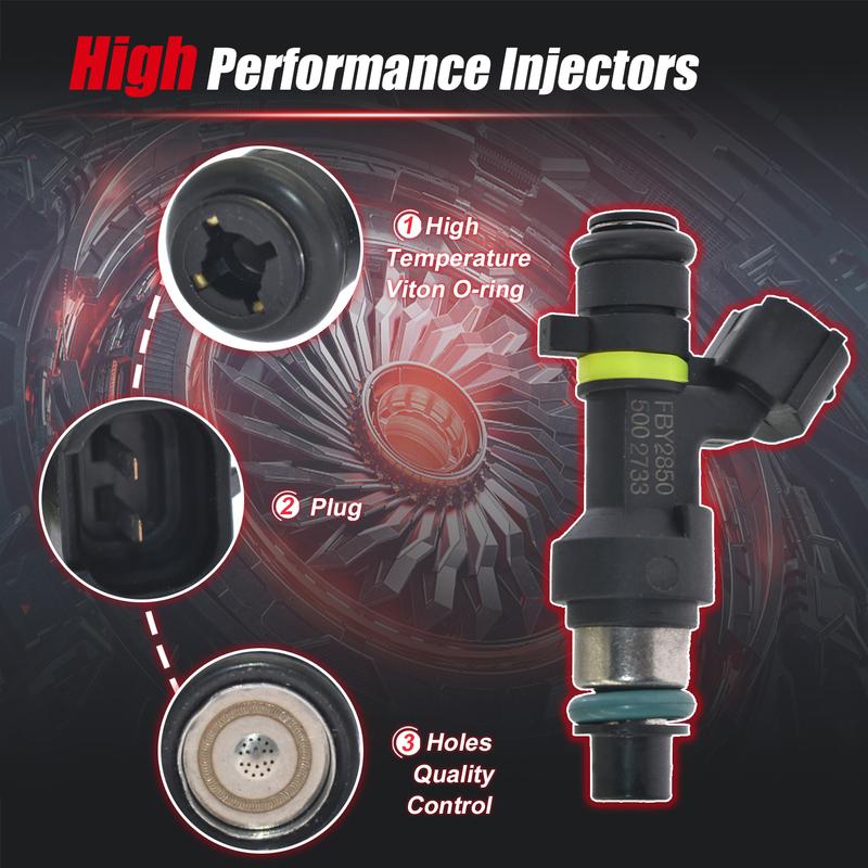 4pcs Fuel Injectors For Nissan Sentra 2.0L Cube Versa 1.8L 2007-2014 16600-EN200 16600EN200 FJ1056 842-12343 FIJ0026 FBY2850