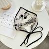 Lace Hair Scarf Embroidered Flower Triangular Scarf Fashion Hair Head Wrap  Women