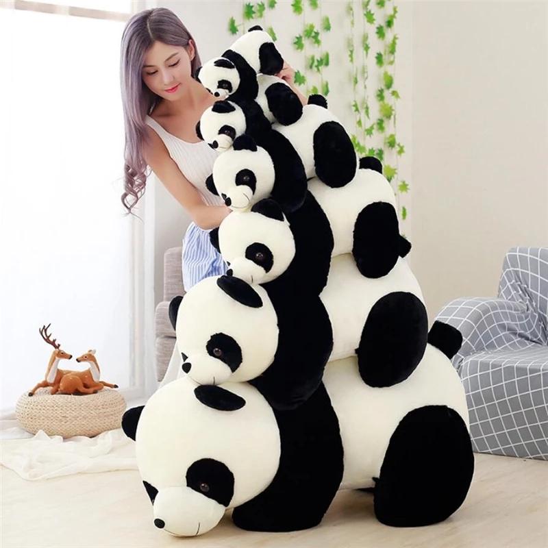 Cute Baby Big Giant Panda Bear Plush Stuffed Animal Doll Animals Toy Pillow Cartoon Dolls Girls Lover Gifts