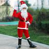1 комплект рождественского костюма включает в себя верх, штаны, шляпу, пояс и бороду Санта-Клауса для косплея, драматического представления, оперы, выступлений, фотосъемки
