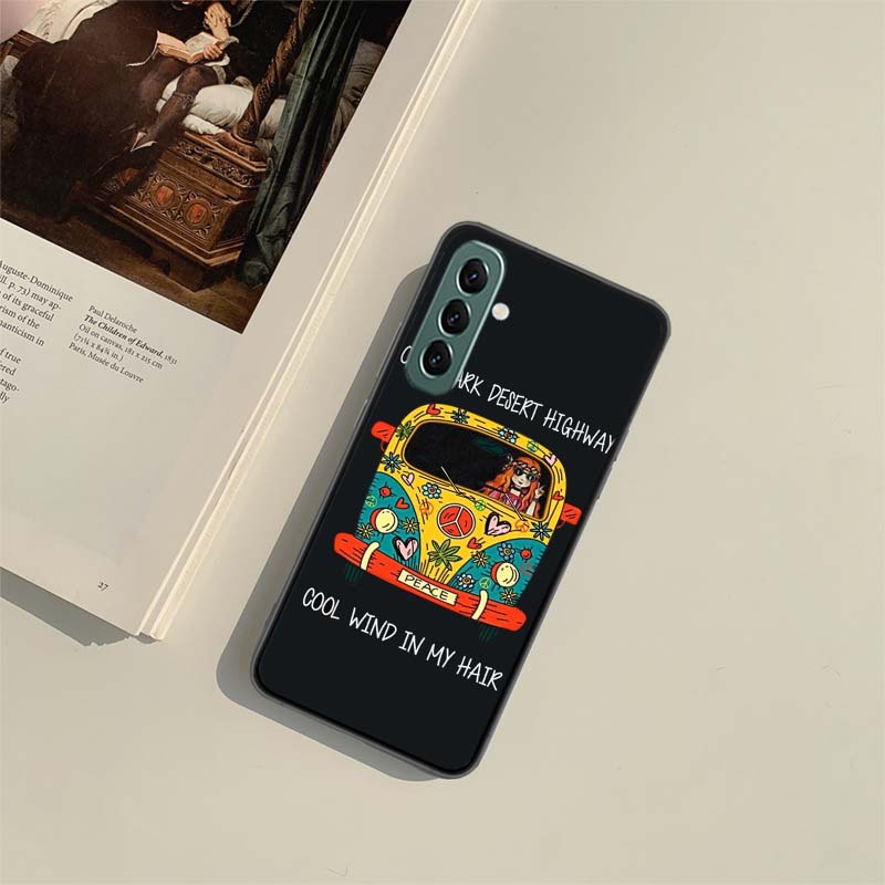Hippie Peace Bus and Sunflower Phone Case for Samsung A54 A14 A24 A34 A17 A37 A57 A55 A35 A25 A15 A07 A05S A04S A12 A22 A32 A52S