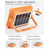 Rechargeable Solar Flood Light Outdoor Portable LED Reflector Spotlight Rechargeable Projector Floodlight Construction Lamp