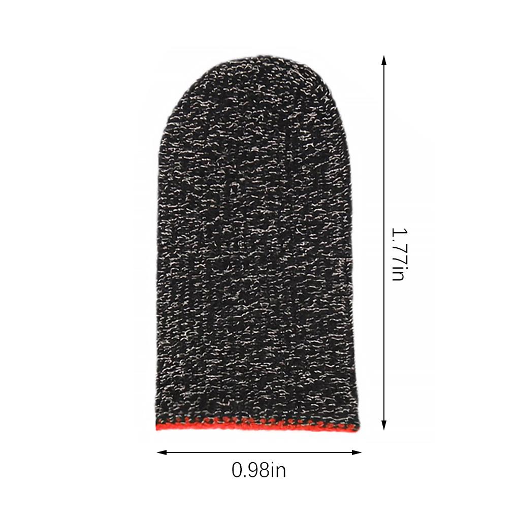 2 шт. Игровые накладки на пальцы Потостойкие Нескользящие Дышащие Защитные перчатки для экрана Набор Портативные игровые запчасти