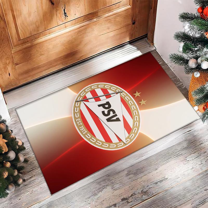 PSV Eindhoven FC Soccer Football Pattern Soft Area Rug Non Slip Indoor Floor Carpet Sports Decor Mat for Bedroom