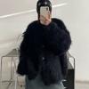 Мягкий ворсистый нежный кардиган с капюшоном из искусственной норки, вязаный, осенне-зимний, милый, свободный, с высоким чувством, ленивый, ветровка-свитер для женщин