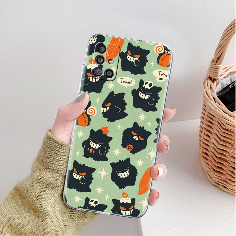 Аниме Прозрачный чехол Покемон для Samsung Galaxy A52 A12 A51 A32 A21s A71 A32 A22 50 A70 A31 A72 5G Чехол для телефона