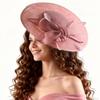 Exquisite Mesh Bow Headband French Vintage Kentucky Hat Fashion Tea Party Hat  Photography
