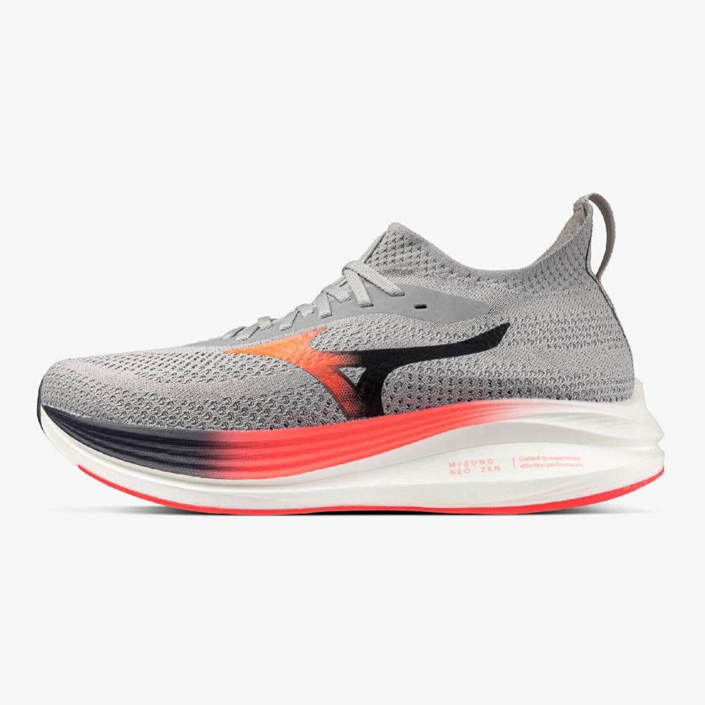 Mizuno Кроссовки для бега NEO ZEN для мужчин, серые x красные x 2E, черные, 26,5 см,