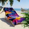 Colorful Galaxy and Clouds Design Beach towel quick-drying for travel outdoor sports jogging beach and swimming