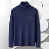 MONTAGUT Men's 100% Pure Wool High-Neck Thick Warm Sweater