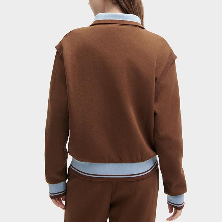 New FILA Sweatshirt Women's Cheese Cracker Umber F11W419205F-BN