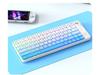 K27 Ультратонкая RGB Беспроводная Bluetooth Игровая Клавиатура - Бесшумная, Двухрежимная, Светящиеся Градиентные Цвета, Перезаряжаемая.