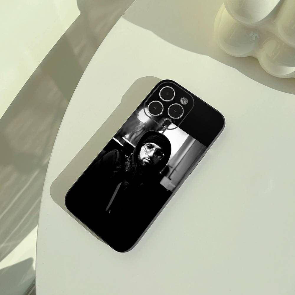 Чехол для телефона от рэпера из Блуа-Н-Ниро для iPhone 17,16,15,14,13,12,11 Pro Max,16/15/14Plus,XS Мягкий черный чехол