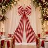 DIY Large Christmas Bow Stripe Christmas Wreaths Bow Xmas Vibe Decor Bow  Holiday Arrangement