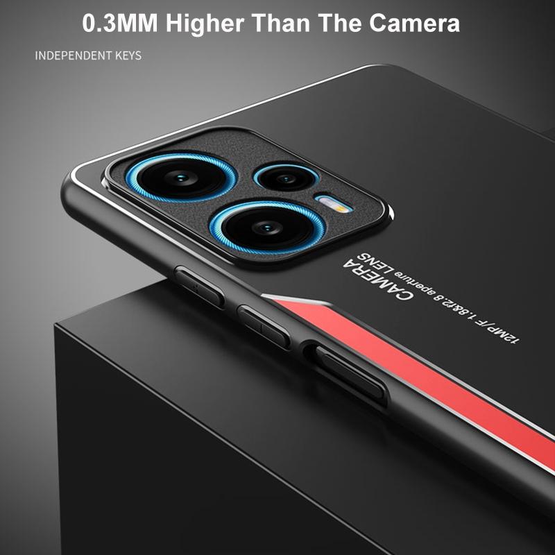 Алюминиевый металлический жесткий чехол для Xiaomi Poco F5 5G F5 Pro, матовая задняя крышка, силиконовая полная защита, противоударный чехол для телефона для Redmi Note 12 Turbo