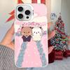 Милый чехол для телефона BuBu DuDu для iPhone 16 15 14 13 12 11 Pro Max X XR XSMAX 8 7 Plus Матовый Ударопрочный Задний чехол