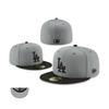 New baseball flat-brim cap, American sports league closed cap, fashionable size