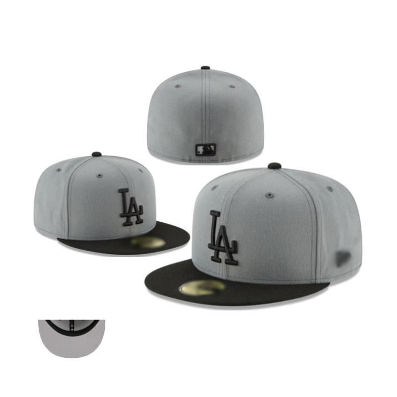 New baseball flat-brim cap, American sports league closed cap, fashionable size
