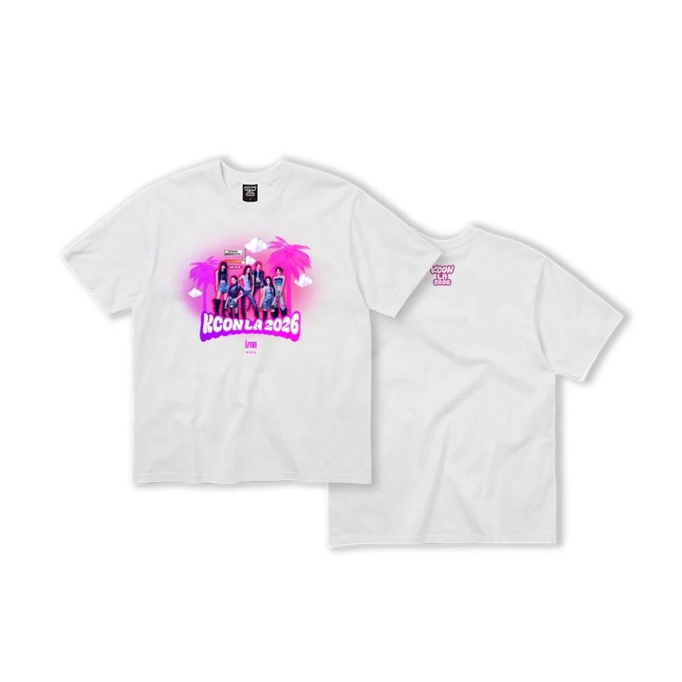 KCON LA Concert Schedule Tshirt KPOP Lineup Graphic Tee Unisex Women Casual Cotton Short Sleeve Summer Streetwear Unisex Fan