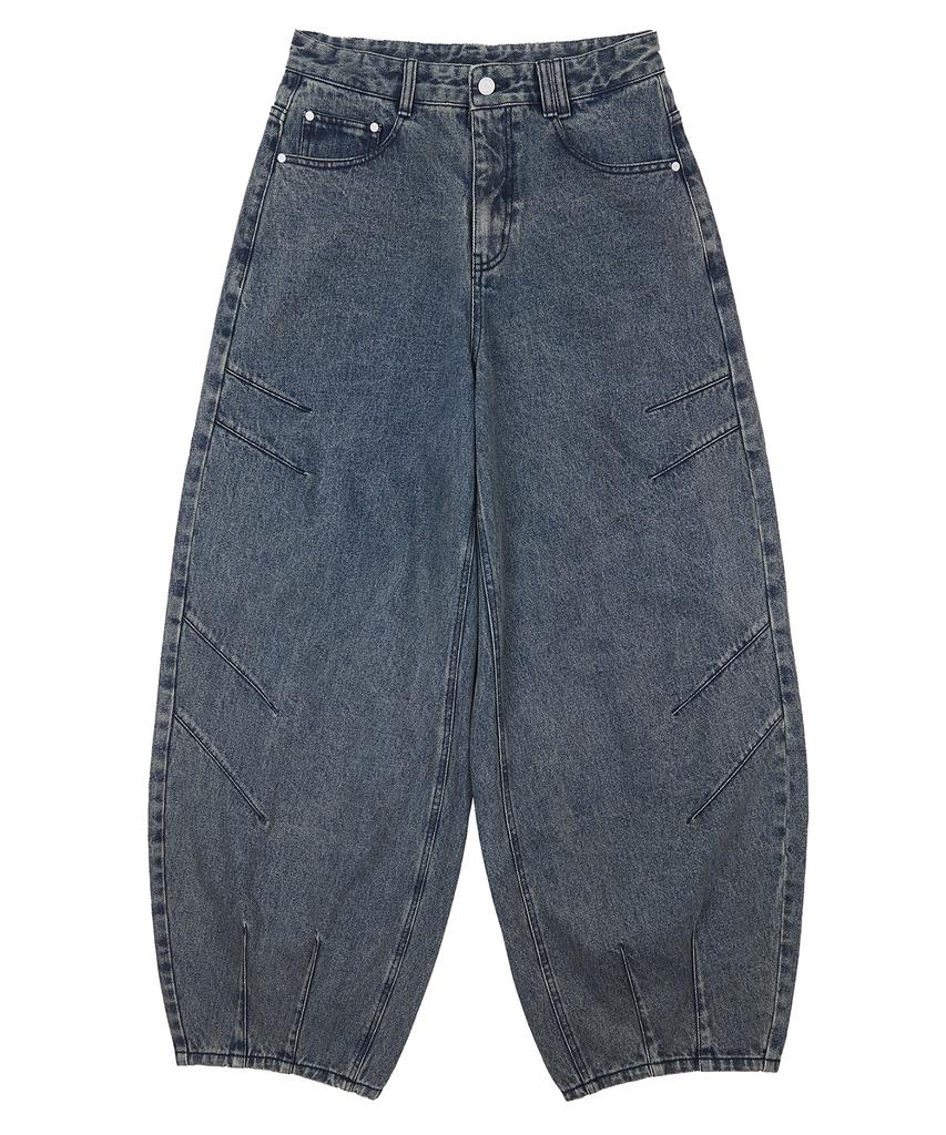 DECET Balloon Wide Jeans Dcpt055Stngrblue