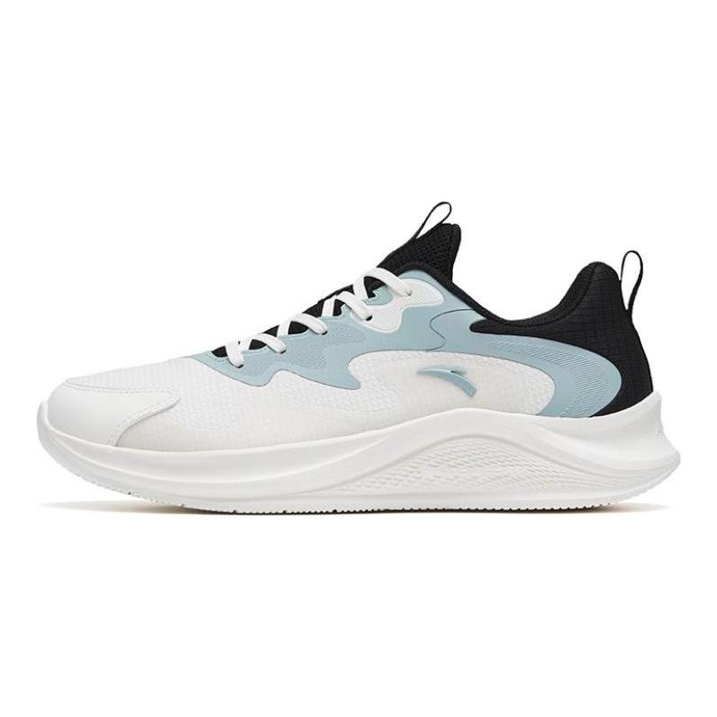 Anta Wander Casual Cushioning Low top Casual Running Shoes Men's White Black Blue 912445573-1