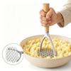 Non-Stick Coating Potato Ricer Wooden Handle Food Smasher  Baby Food Preparation