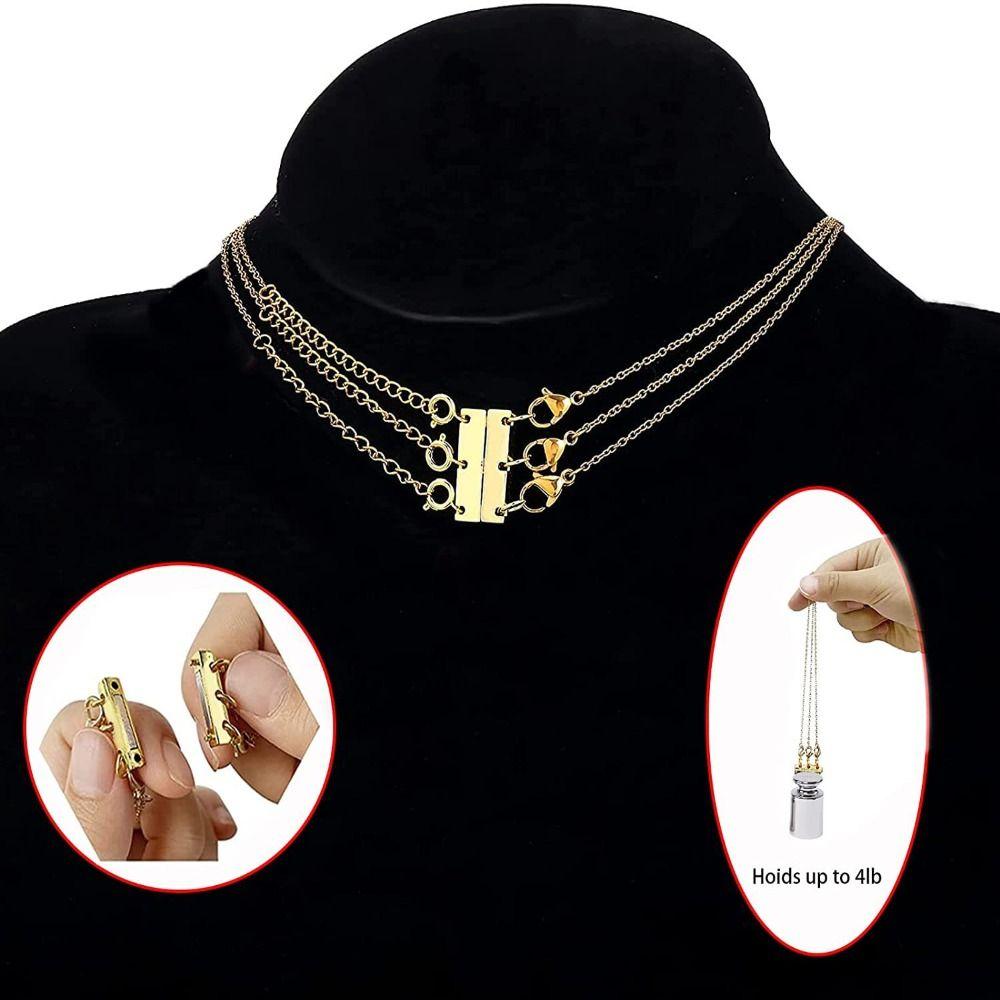 Layering Multi Necklace Magnetic Necklace Separator Jewelry Connector Jewelry Making