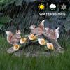 Garden Resin Squirrel Statue with LED Lights Waterproof Outdoor,[Energy Class A+]
