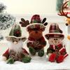 Sitting Christmas Plush Doll Hanging Decor Cartoon Merry Christmas Decoration  Home Xmas Decor