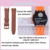 Удобный и регулируемый силиконовый ремешок для часов Swatch 16 мм 17 мм 19 мм 20 мм