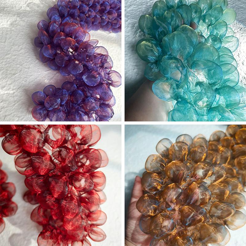 Перспективная ткань из сетчатой ткани с пузырьками сирсакера для шитья своими руками, свадебного платья, сценического костюма, фонового декора, пышная 3D кружевная ткань