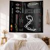 Formula One Silverstone Preview Wall Decor Tapestry Art For Pet Memorial Birthdaywedding Party Backdrop Family Gift