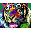 Новый 5D DIY Алмазная картина Цвет Тигр Алмазная вышивка Животное Вышивка крестом Полный круглый дрель Ремесла Домашний Декор Подарок
