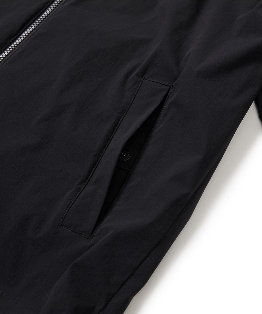 Snowpeak Apparel Тонкая технологичная ветровка с воротником-стойкой, из ткани, Черная (S24Mmswb34)