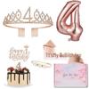 Children's Birthday Party Set: Crown, Balloons, Candles, Cake Toppers for Ages 1-4