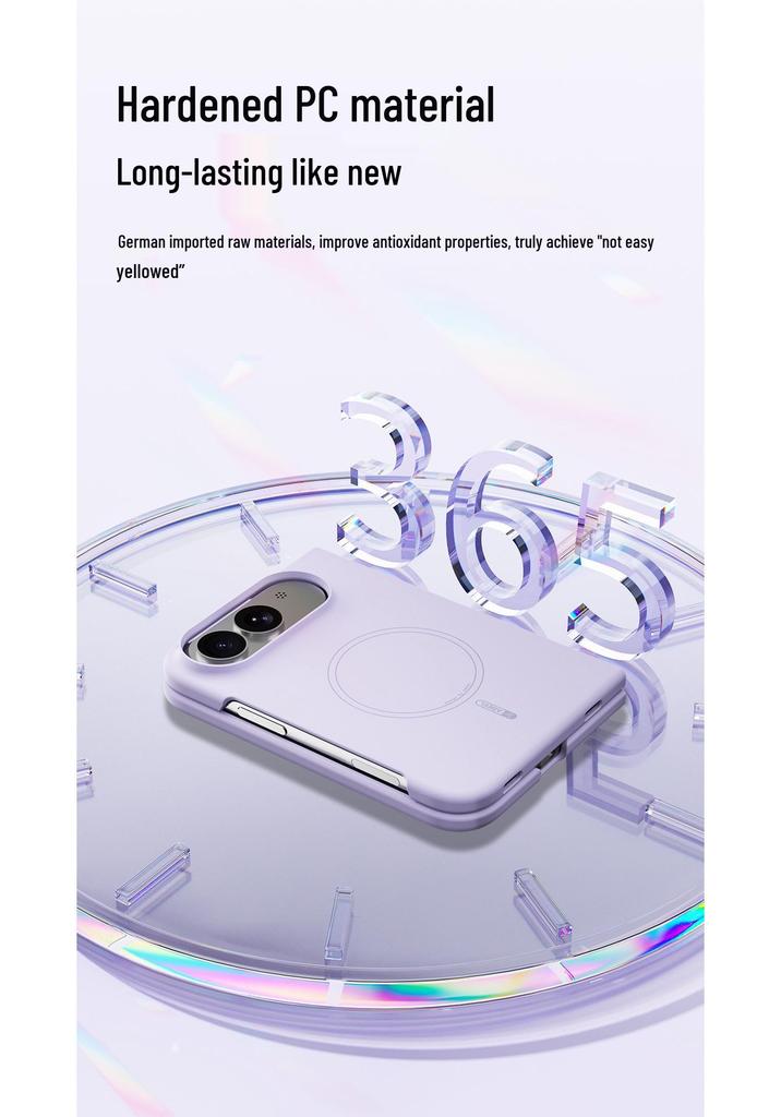 iPhone Duo Магнитный Жесткий Чехол с Ощущением Кожи - Apple Duo Складной Защита от Падения