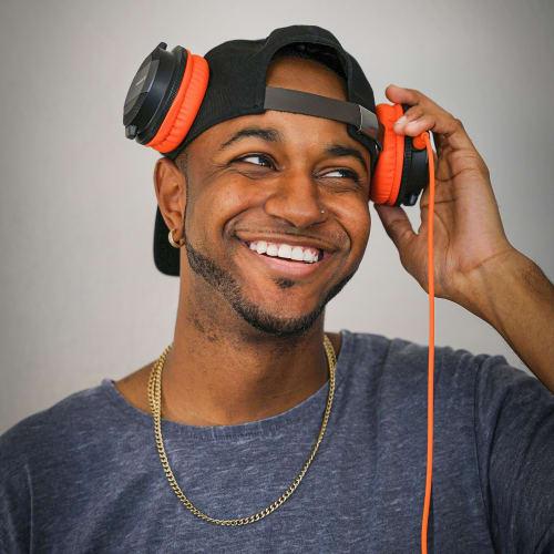 Pioneer DJ HDJ-CUE1 On-Ear DJ Headphones - Black.