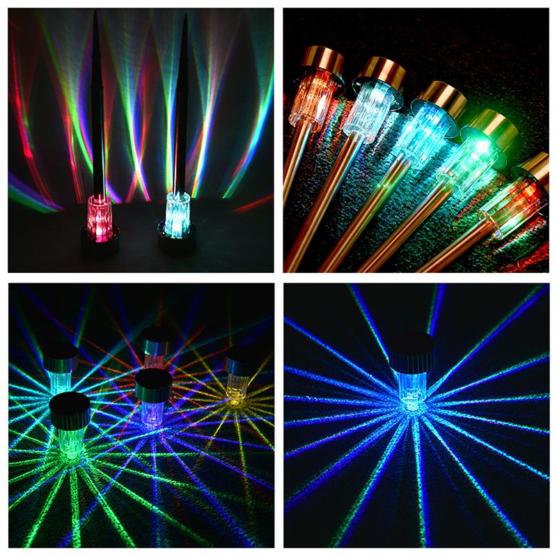 2-30 шт., уличный солнечный сад, украшение для газона, свет для просмотра во дворе, светильник для вставки в землю, проекционный свет для двора, рождественское украшение