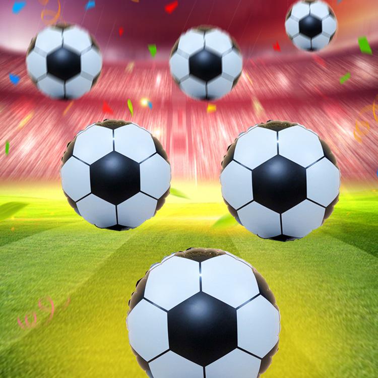 Набор декора для футбольной вечеринки в честь дня рождения: Тарелки, Чашки, Скатерть, Столовые приборы, Фон, Баннер и Воздушные шары.