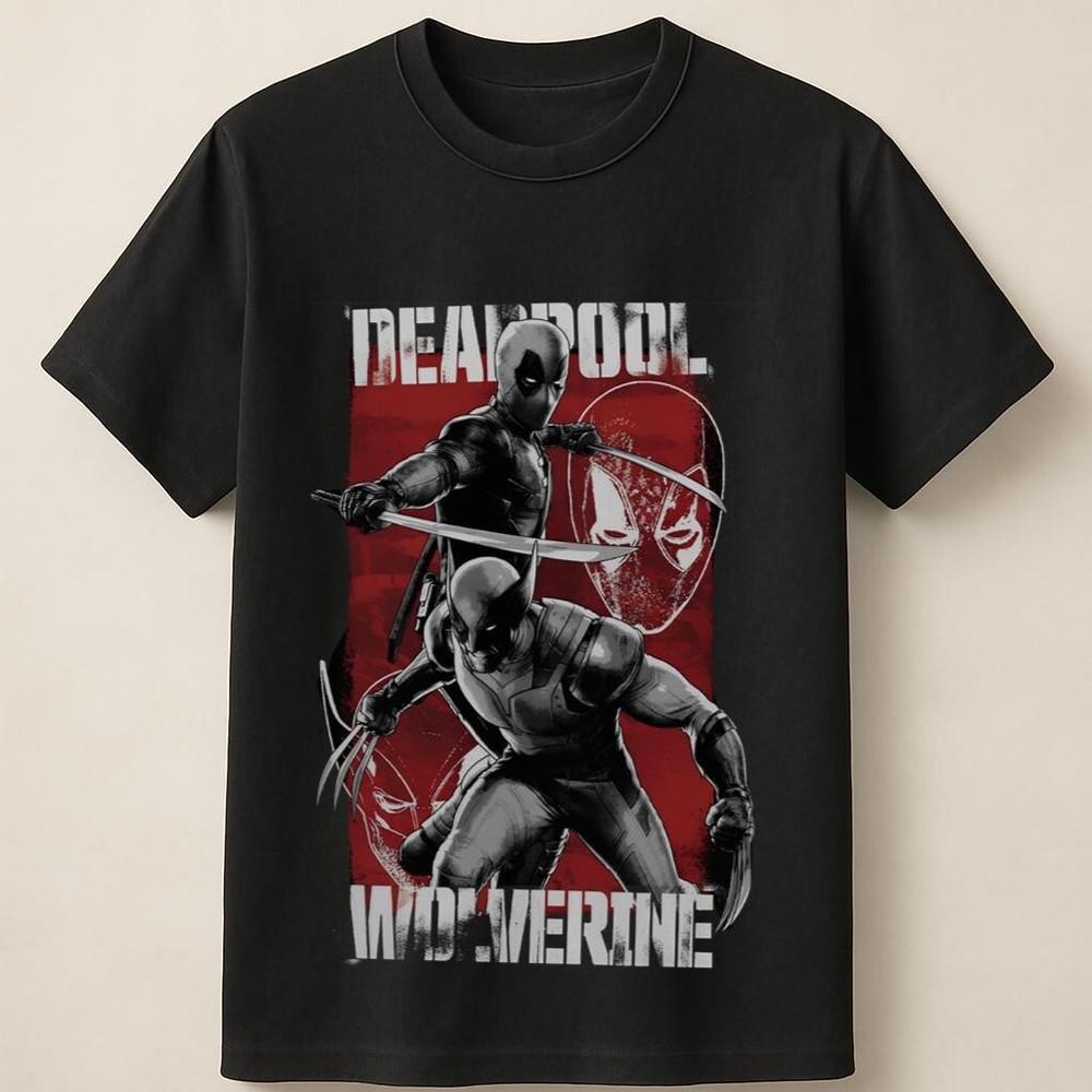 Deadpool Wolverine Combat Duo Graphic Battle Comic Unisex T-Shirt Unisex T-Shirt