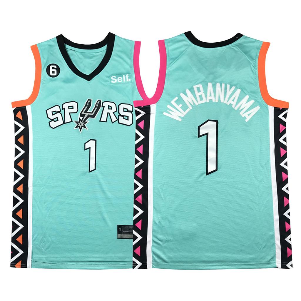 Баскетбольная тренировочная форма «Шпоры Wembanyama No.1» с вышивкой